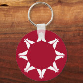 Oglala Lakota Sioux-vlag Sleutelhanger (Voorkant)