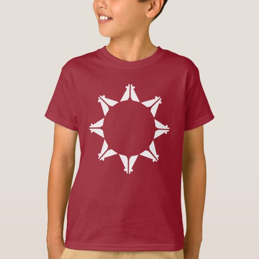 Oglala Lakota Sioux-vlag T-shirt (Voorkant)