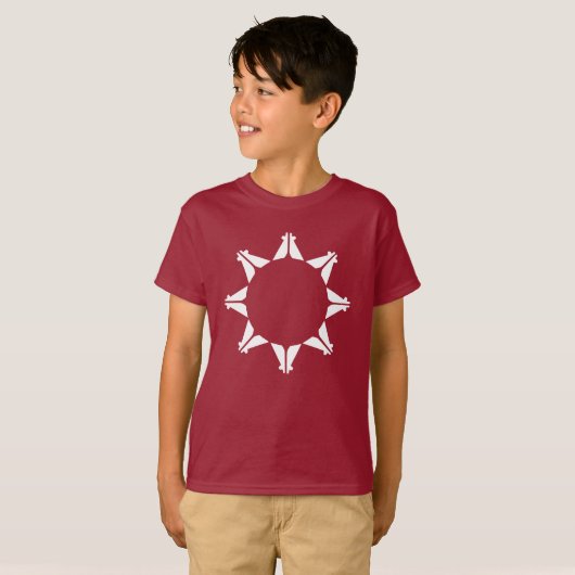 Oglala Lakota Sioux-vlag T-shirt (Voorkant volledig)