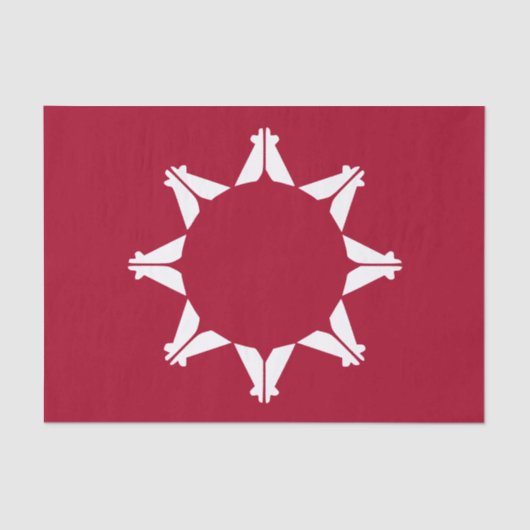 Oglala Lakota Sioux-vlag Tissuepapier (Voorkant)
