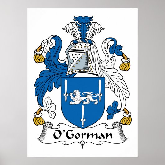 O'Gorman Family Crest Poster (Voorkant)