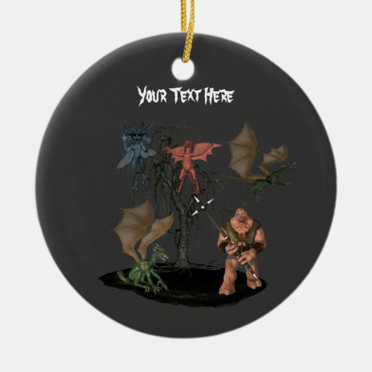 Ogre Dragons Goblin Halloween Ornament (Voorkant)