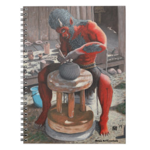 Ogre met behulp van Pottery Wheel Fantasy Spiral N Notitieboek