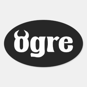 Ogre Ovale Sticker