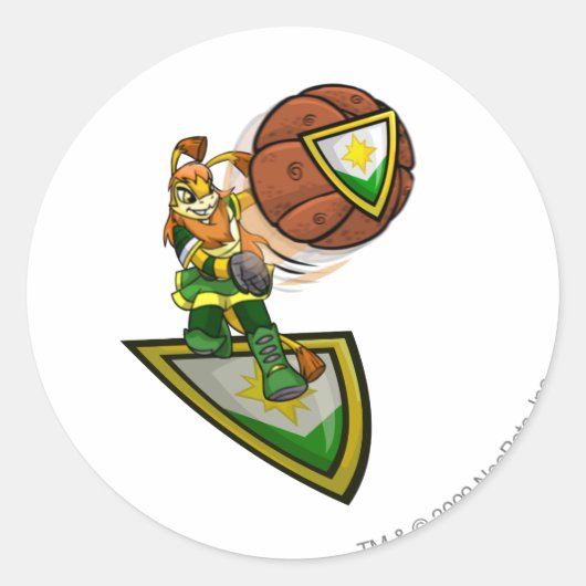 Ogrin Brightvale Player Ronde Sticker (Voorkant)
