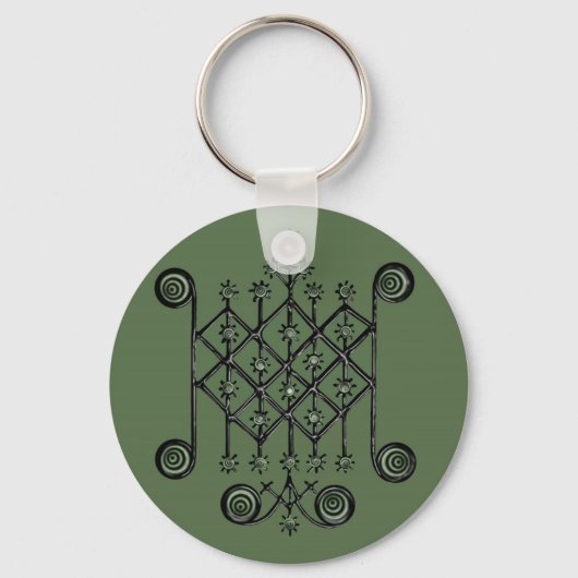 Ogun Veve Sleutelhanger (Voorkant)