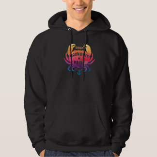 Ogunquit Maine Souvenir Dirigo Crab Cute Rainbow T Hoodie