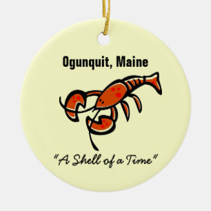 Ogunstop, Maine Lobster Keramisch Ornament