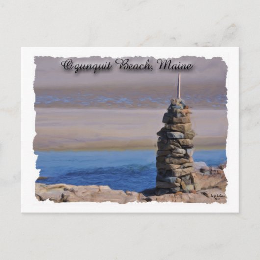 Ogunstoppen Beach Tower Briefkaart (Voorkant)