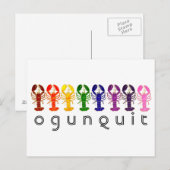 Ogunstoppen Maine Rainbow Lobsters Briefkaart (Voorkant / Achterkant)