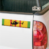 OH-6 Cayuse "Loach" op VSM-Bumpersticker Bumpersticker (Op Truck)