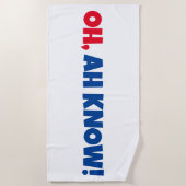 OH, AH SAIS ! Serviette de plage (Devant)