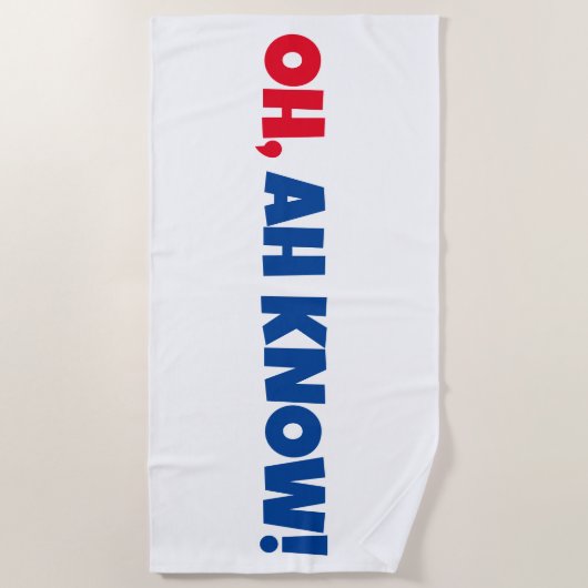 OH, AH SAIS ! Serviette de plage (Devant)