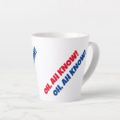 OH, AH WEET HET! Latte Mok (Rechterhoek)