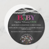 Oh arbre généalogique de bébé et invitation de (Devant / Derrière)