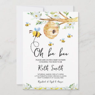 Oh BaBee Baby shower Kaart