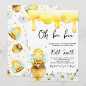 Oh BaBee Baby shower Kaart (Voorkant / Achterkant)