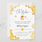 Oh Babee Baby shower Uitnodiging (Voorkant)