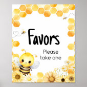 Oh Babee Bee Baby shower Favors Poster (Voorkant)