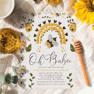 Oh Babee Bee Honingraat Hommeltje Baby Shower Kaart