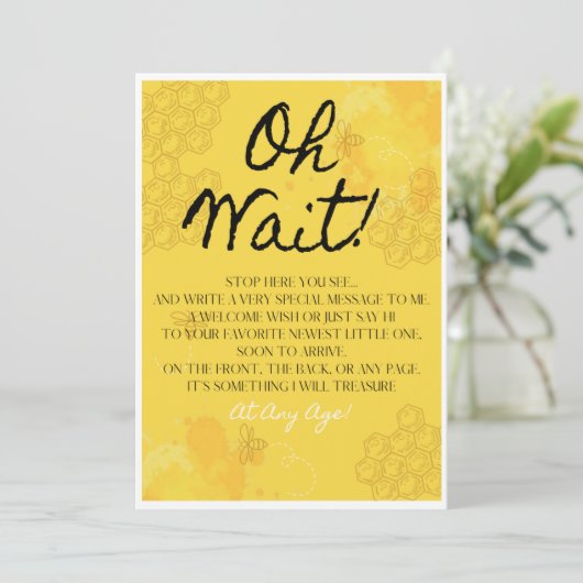 Oh Babee Book Guest Book Carte de table du livre d (Debout devant)