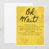 Oh Babee Book Guest Book Carte de table du livre d (Devant / Derrière)