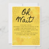 Oh Babee Book Guest Table Kaart (Voorkant)