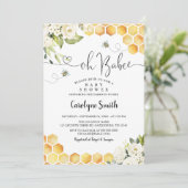 Oh BaBee Genre Neutre Baby shower Invitation (Debout devant)