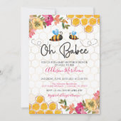 Oh Babee Girl Shower Invitation (Devant)