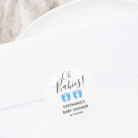 Oh Babies Blauwe Voeten Tweeling Baby Shower