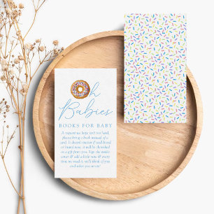 Oh Babies Donut Sprinkle Baby Shower Boek Verzoek Informatiekaartje