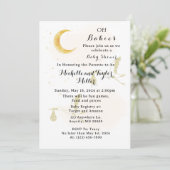 Oh Babies Neutral Twins Baby shower Invitation (Debout devant)