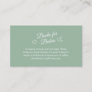 Oh Babies Sage Green Tweeling Babyboeken Informatiekaartje