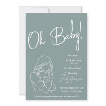 "Oh Baby!" 2024 baby shower Uitnodiging