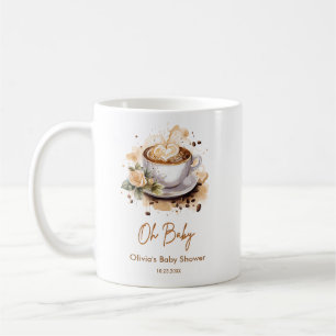 Oh Baby A Baby brouwt bruin koffie Baby shower Koffiemok