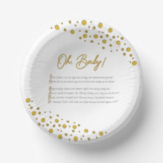 Oh Baby Assiette En Carton