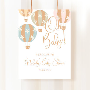 Oh Baby, Baby Shower, Geslacht Neutraal, Wordt Moe Poster
