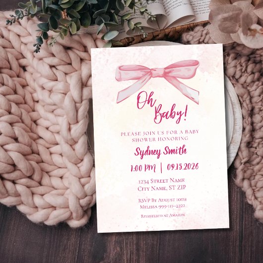 Oh Baby Baby shower Invitation