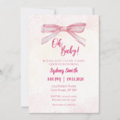 Oh Baby Baby shower Invitation (Devant)
