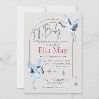 Oh Baby, Baby Shower Uitnodiging