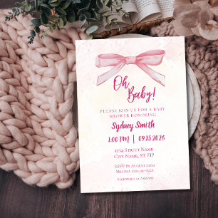 Oh Baby Baby shower Uitnodiging
