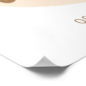 Oh Baby - Baby shower Welcome Poster - Ballons (Coin)