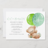 Oh Baby Bear & The Bee Baby shower Invitation (Devant)