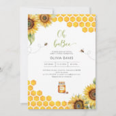 Oh Baby Bee Honey Baby shower Invitation (Devant)