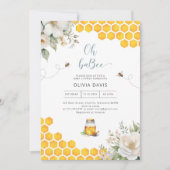Oh Baby Bee Honey Baby shower Invitation (Devant)
