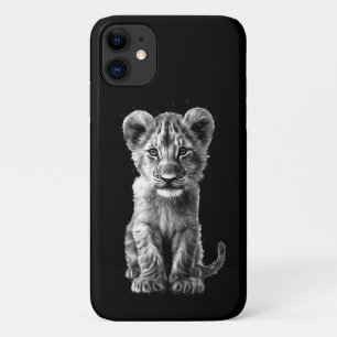 Oh Baby Big Cat Cub Grey iPhone 11 Hoesje
