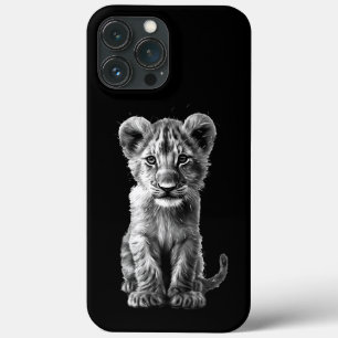 Oh Baby Big Cat Cub Grey iPhone 13 Pro Max Hoesje