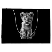 Oh Baby Big Cat Cub Grey Groot Cadeauzakje (Achterkant)