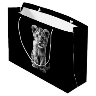 Oh Baby Big Cat Cub Grey Groot Cadeauzakje