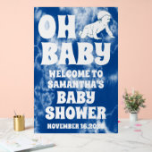 Oh Baby Blue Tie Dye Boy Baby shower Bienvenue (Mariage)